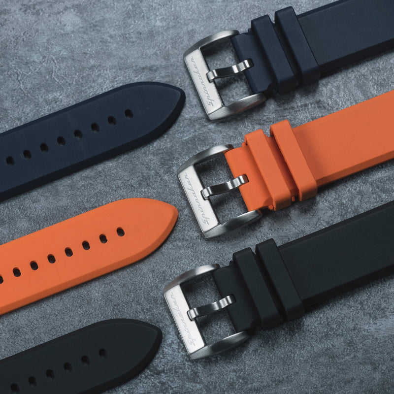 Strap Program Fisarmonica Nbr Rubber Strap  Hazard Orange