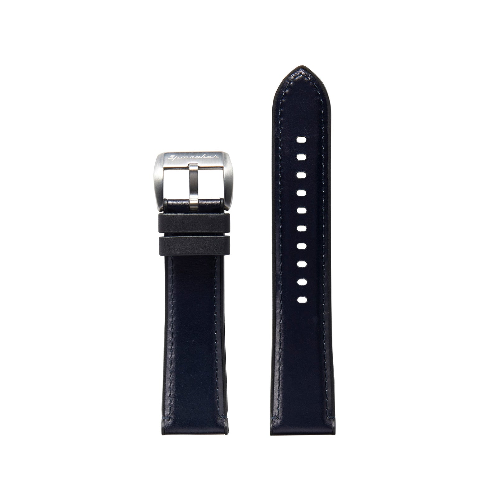 Strap Program Durevole Rubber /Leather Hybrid Strap  Navy Blue